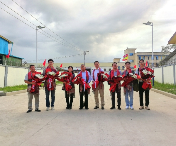 嘉兴市政协盛全生副主席一行调研太阳城官网丝绸（柬埔寨）工业园